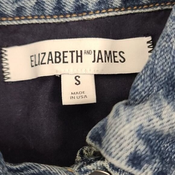 Elizabeth and James Denim Jacket Small Classic Designer - Picture 5 of 13